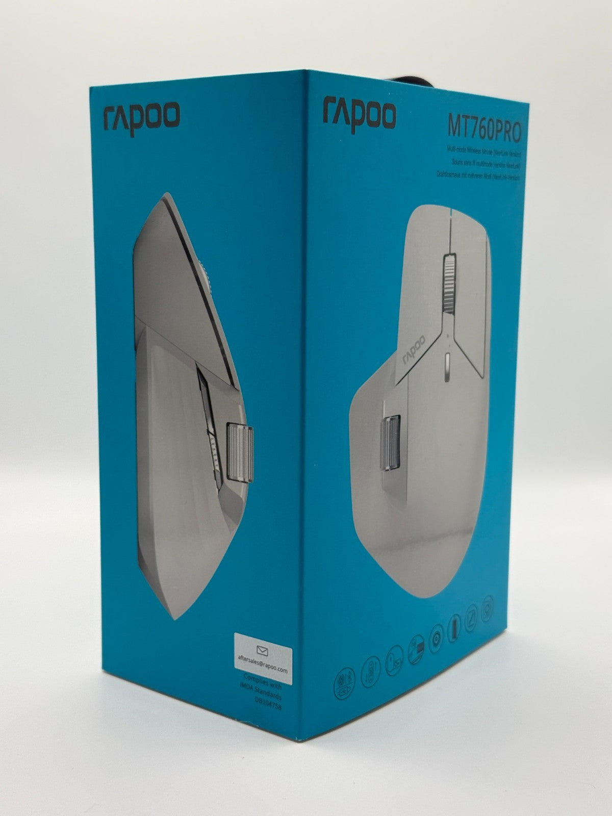 RAPOO MT760 PRO Wireless Mouse 12K DPI Bluetooth 120 Days Battery 7 Devices
