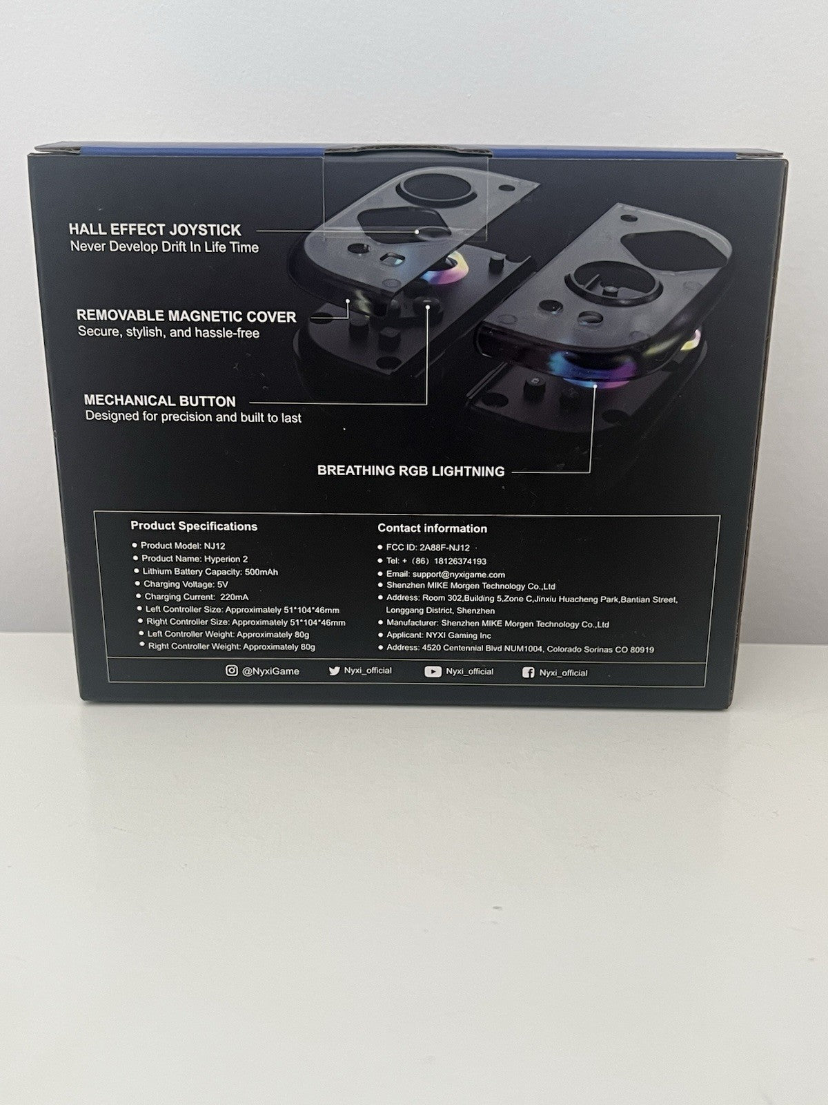 NYXI Hyperion 2 (937) Wireless Controller Nintendo Switch Black UK