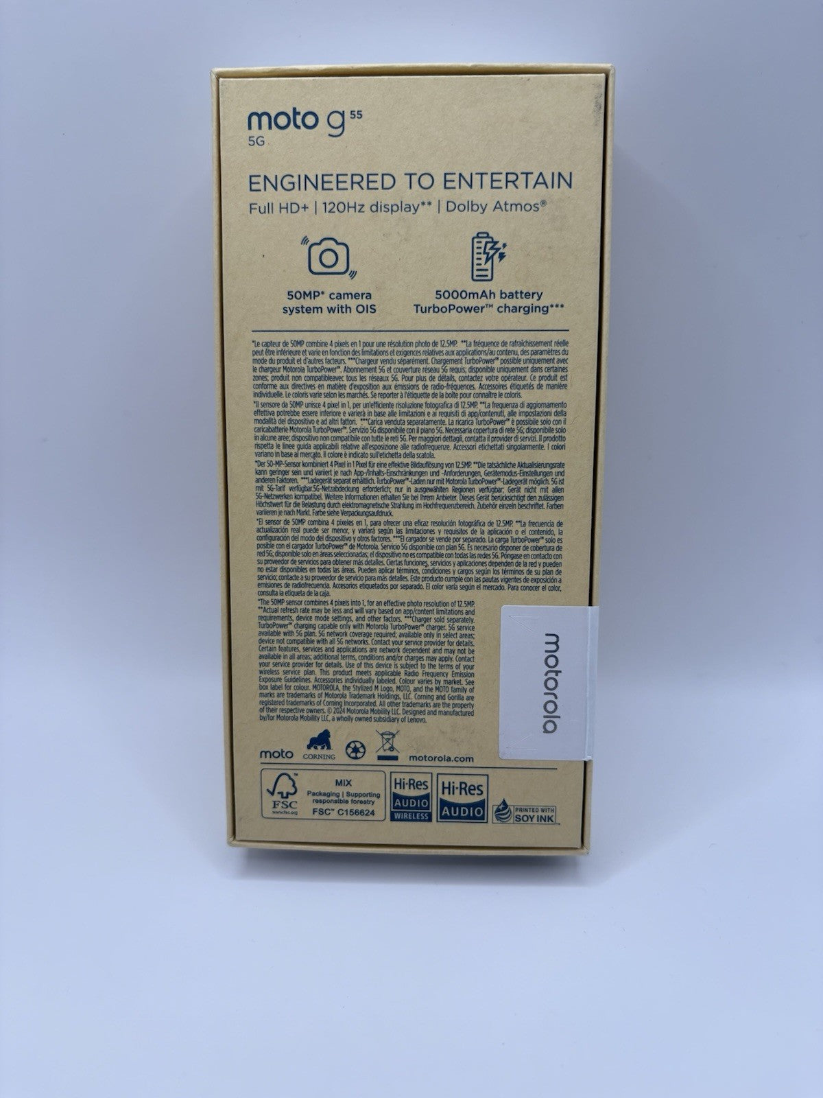 Motorola Moto G55 Forest Grey 6.5" 256GB 5G Unlocked Brand New Sealed Warranty