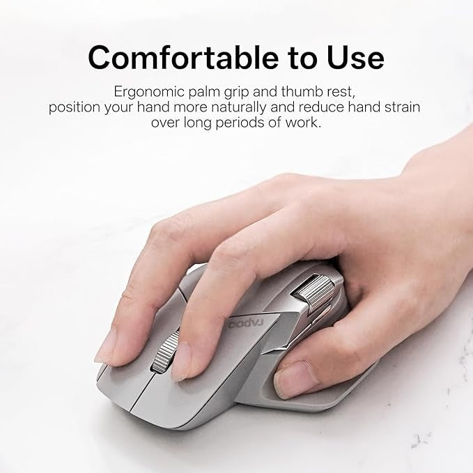 RAPOO MT760 PRO Wireless Mouse 12K DPI Bluetooth 120 Days Battery 7 Devices