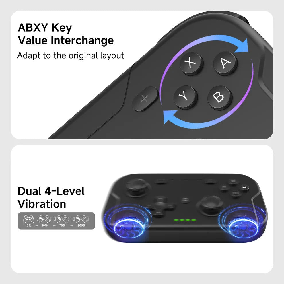 AceGamer T50 Wireless Pocket Controller Black Opened Never Used Pc Mac Mobile NS