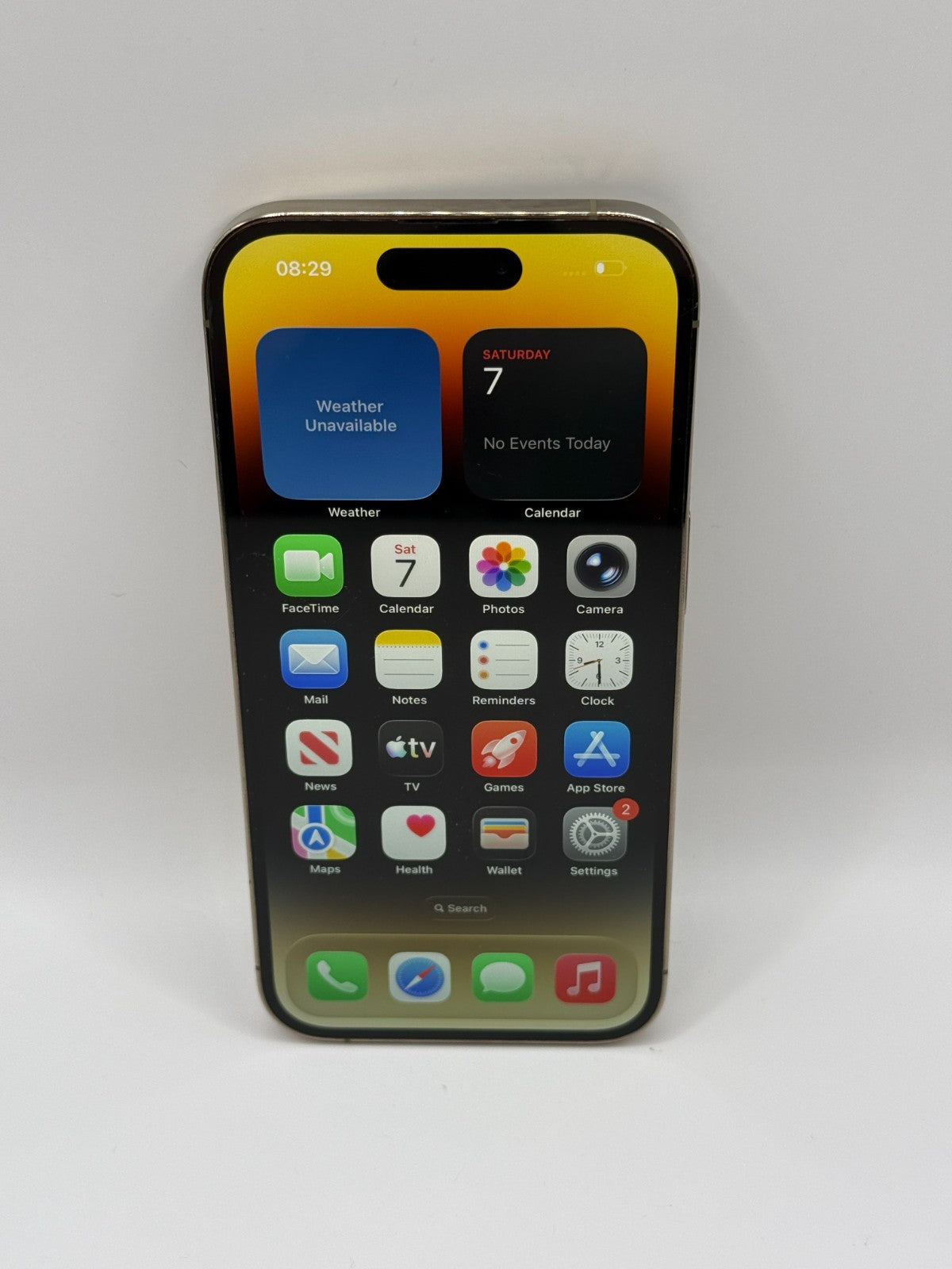 Apple Iphone 14 Pro 128GB Gold Unlocked Warranty Good Condition 86% Fully Boxed