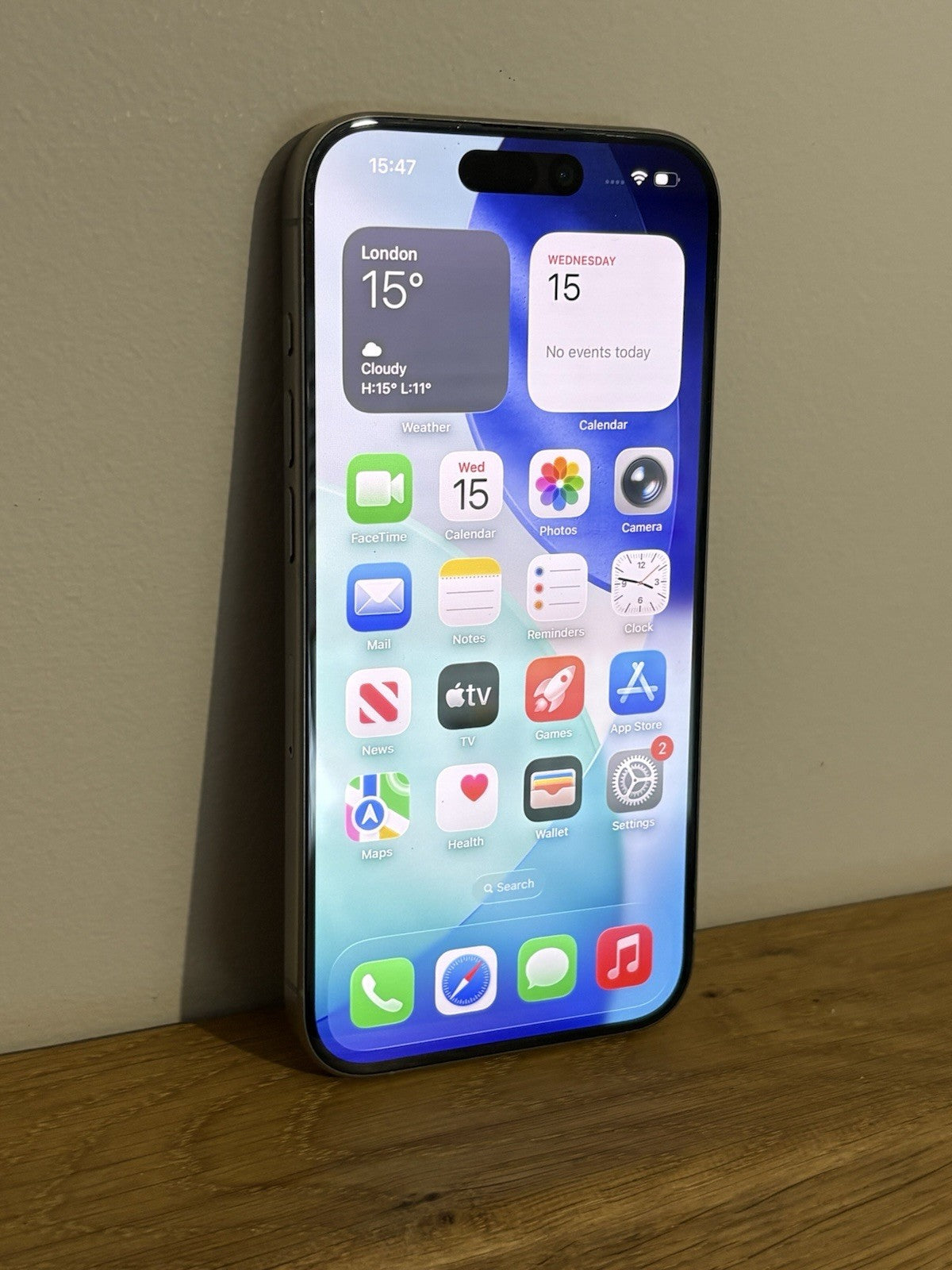 Apple iPhone 15 Pro 128GB (PP150) Natural Titanium Unlocked Warranty