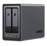 UGREEN NASync DXP2800 (942) 8GB RAM 2 Bay SATA Desktop NAS Expansion Enclosure