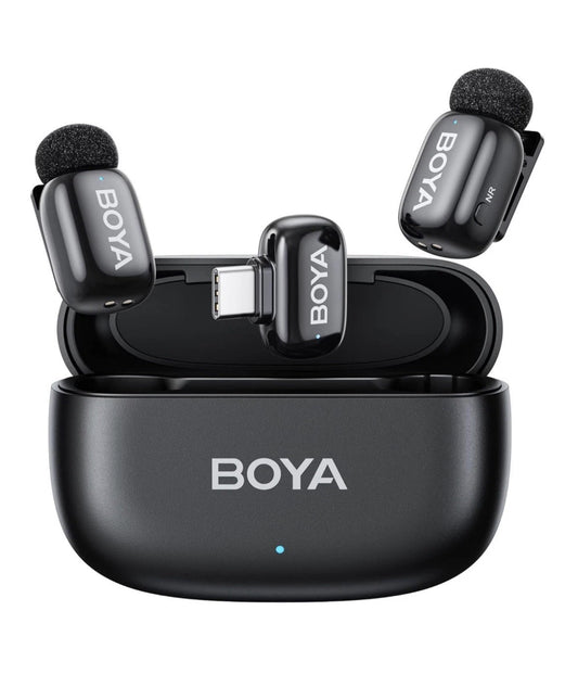 BOYA Mini 2 C-Type 30H Microphone for iPhone 15/16/17 + Android - Black Boxed