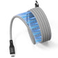 Magtame Magnetic USBC To C Cable Coiled 1.5M Flexible Cord 60W 480Mbps White New