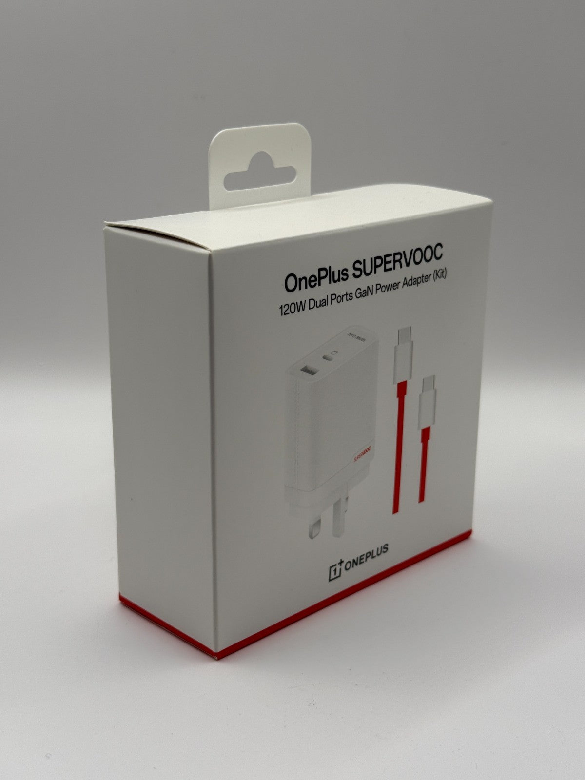 OnePlus Supervooc 120W Dual Ports GaN Power Adapter Kit White UK Version New