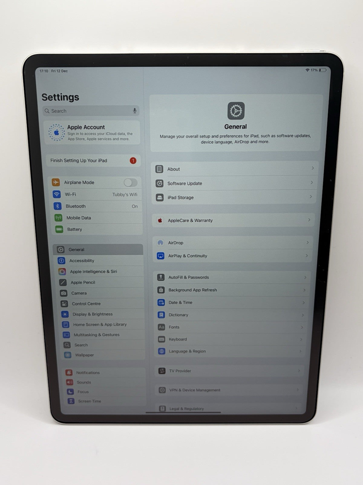 Apple iPad Air 13 inch M3 256GB Wifi & 5G  Starlight Boxed Warranty