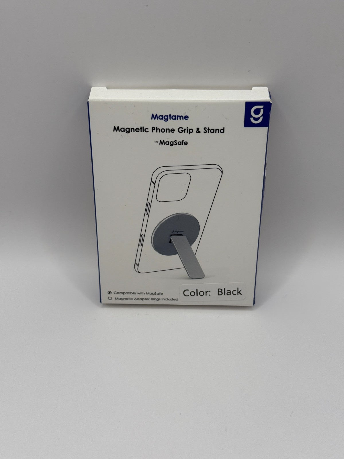 Magtame Magnetic Phone Stand Grip Double Sided Strong Magnetic Holder Black New