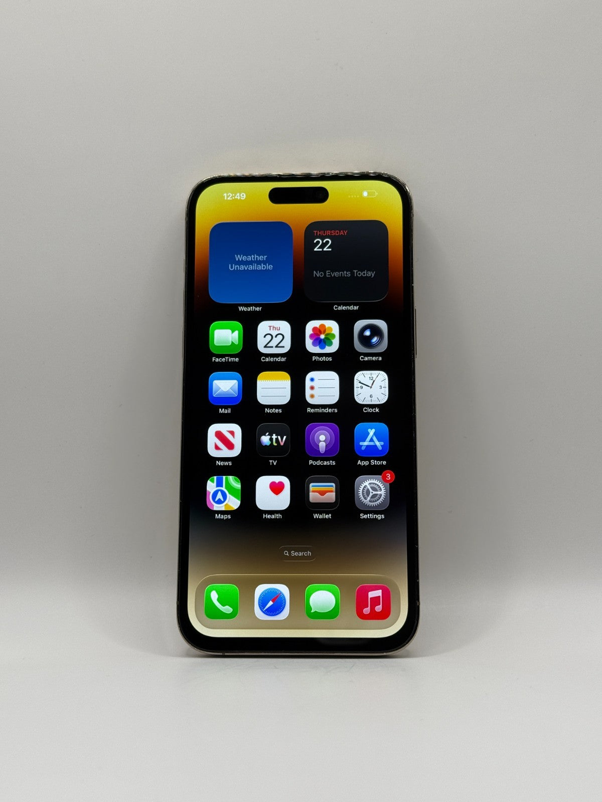 Apple Iphone 14 Pro Max 128GB Gold Excellent Condition Unlocked 100% Battery