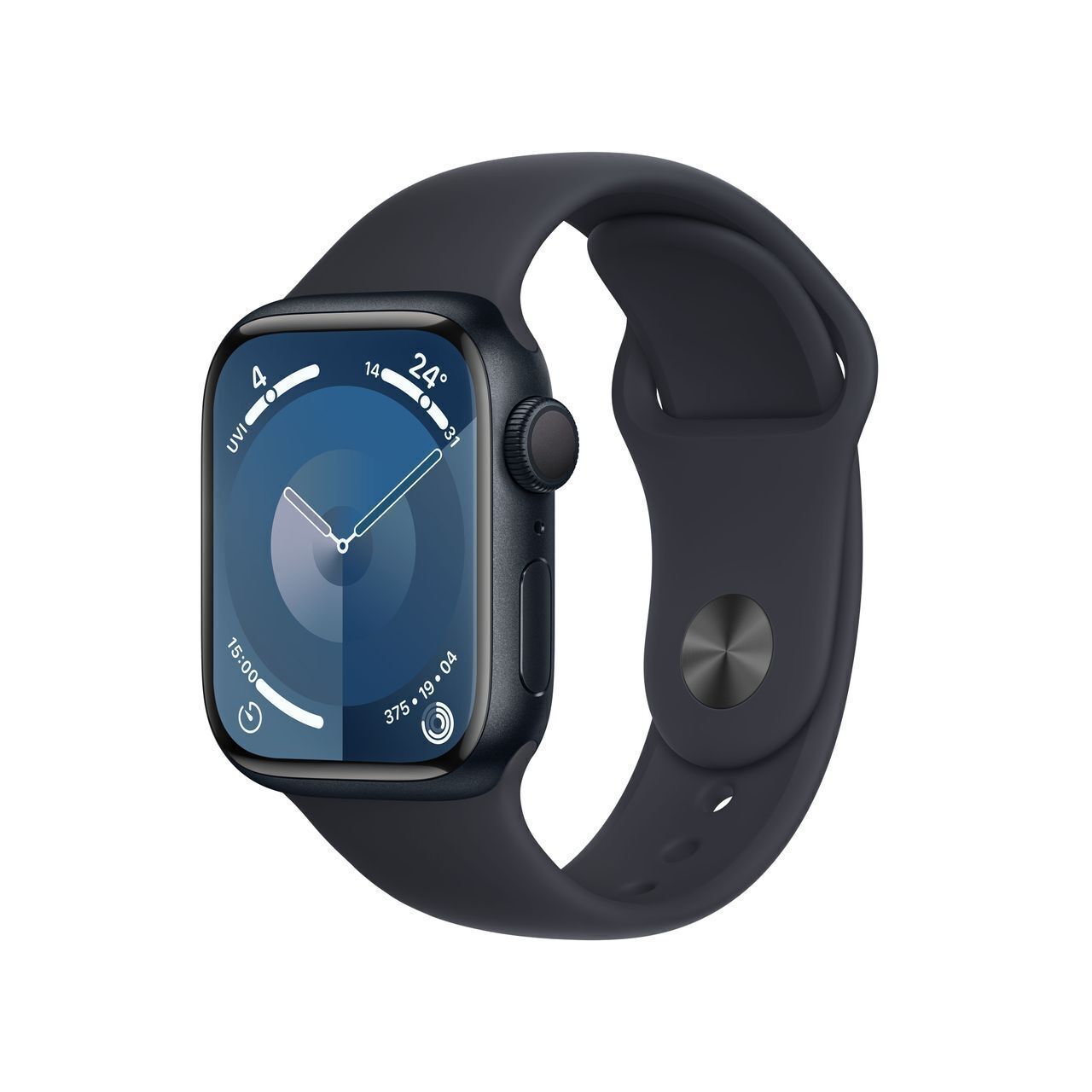 Apple Watch Series 9 41mm (V23) Aluminum Case with Sport Band Midnight S/M GPS