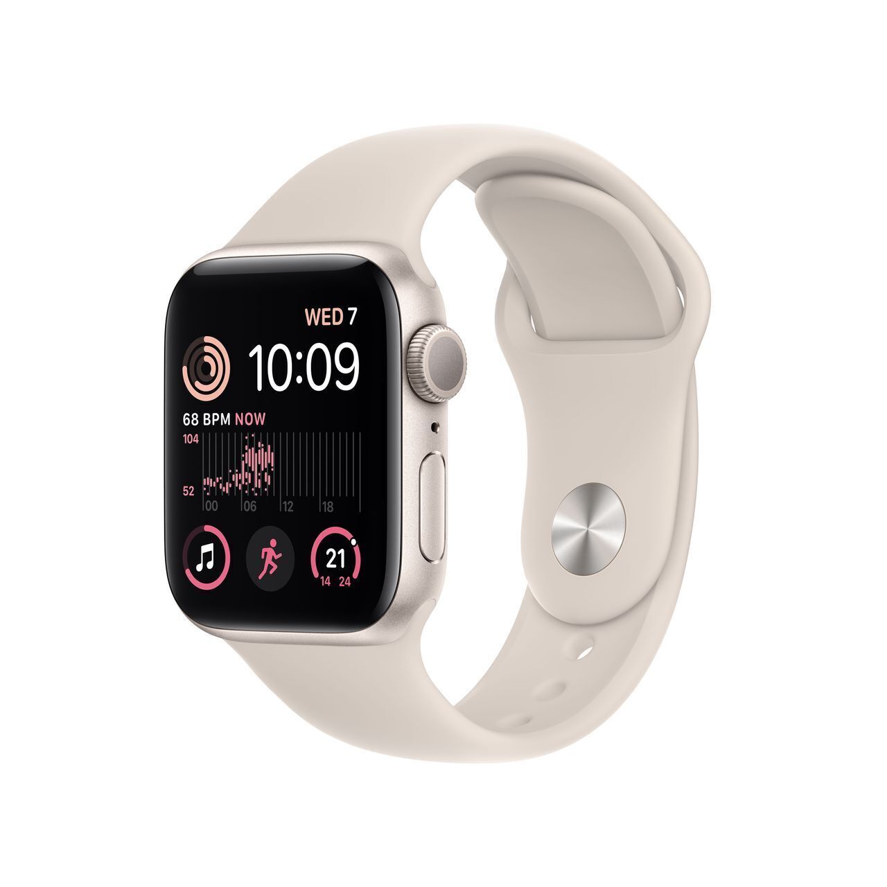 Apple Watch SE Gen 2 2022 40mm Gps Starlight Aluminium Case with Sport Band