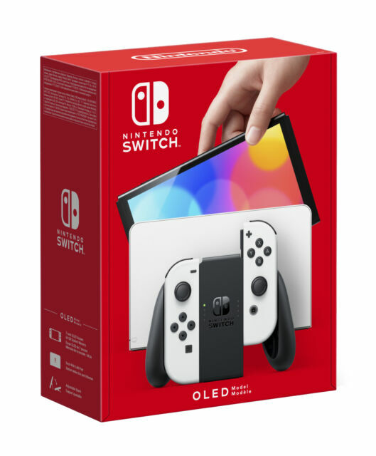 Nintendo Switch OLED Model Handheld Console 64GB White